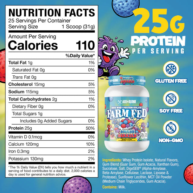 Axe & Sledge Farm Fed Protein Smash Berries
