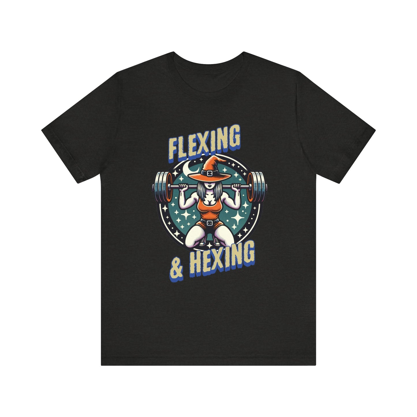 Flexing and Hexing Halloween Fitness Jersey Short Sleeve Tee
