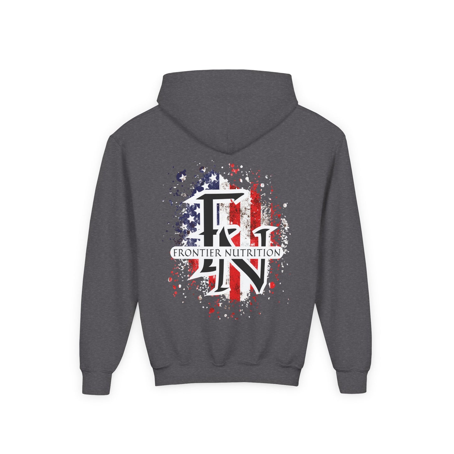 Frontier Nutrition Youth Hoodie, Comfortable Sweatshirt for Teens, Ideal for Gym, Sports, Casual Wear, Perfect for Gifts