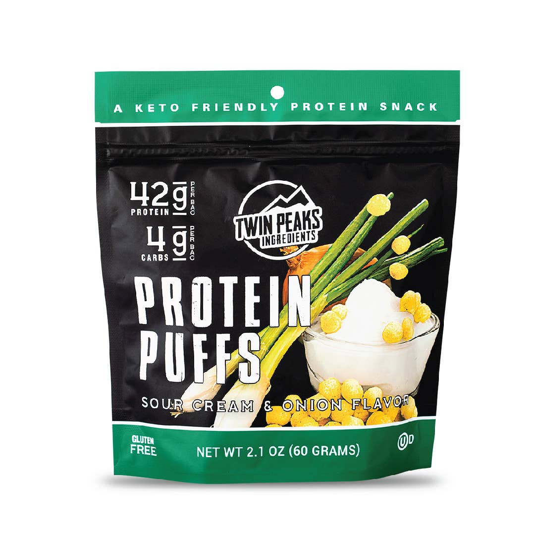 Protein Puffs - Sour Cream & Onion 2.1 oz (60g)