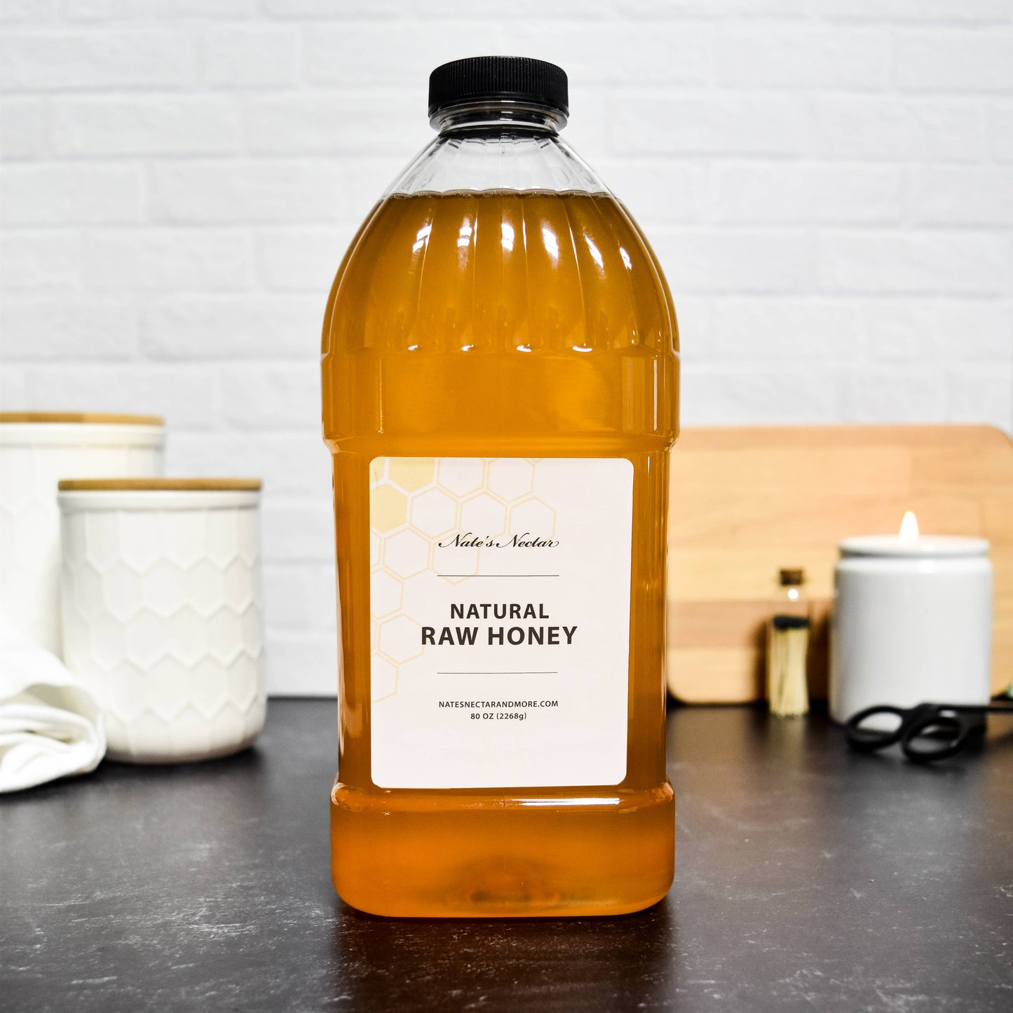 Natural Raw Honey, 5lb Jug