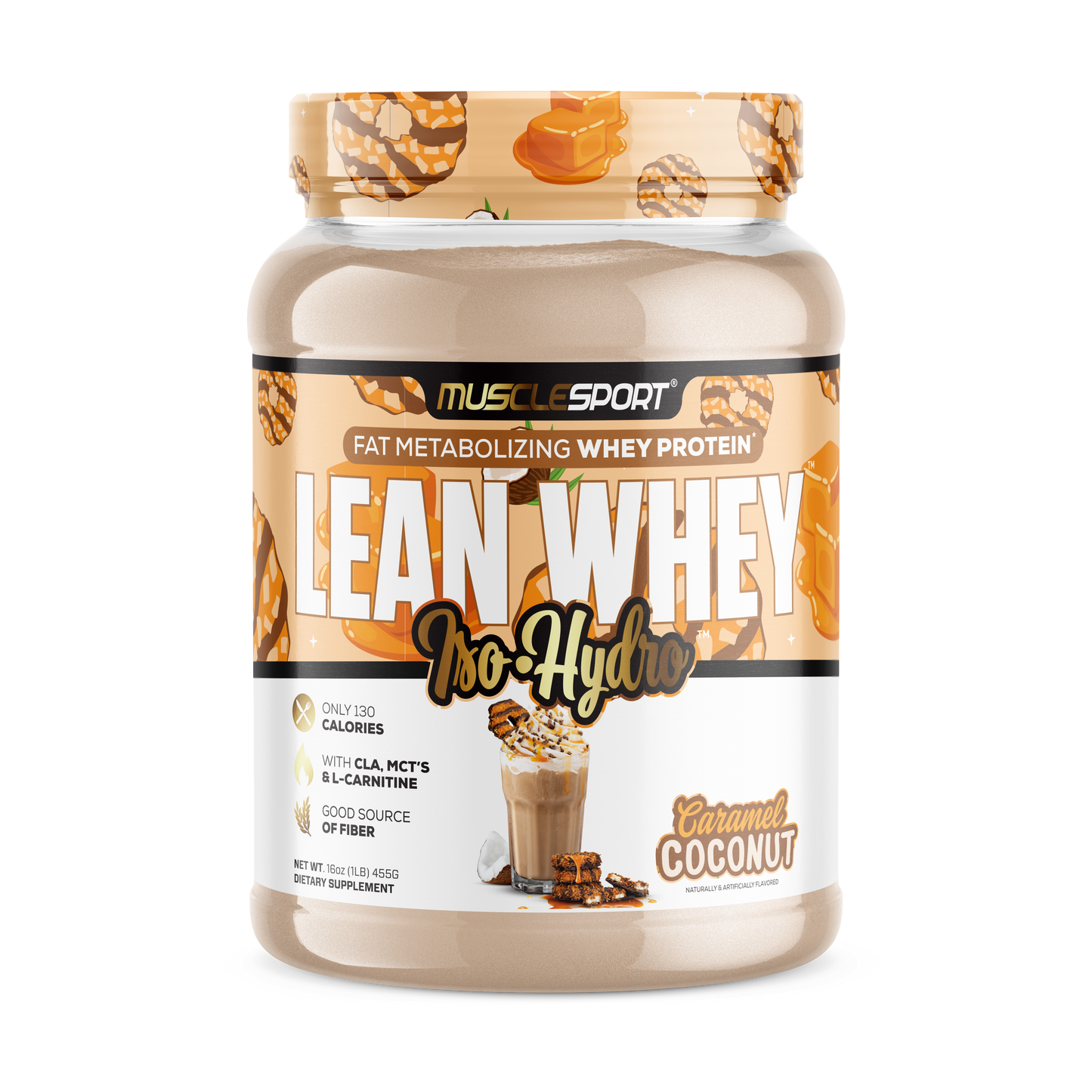 Lean Whey™ Iso Hydro Gourmet Protein 1lb: Coconut Caramel