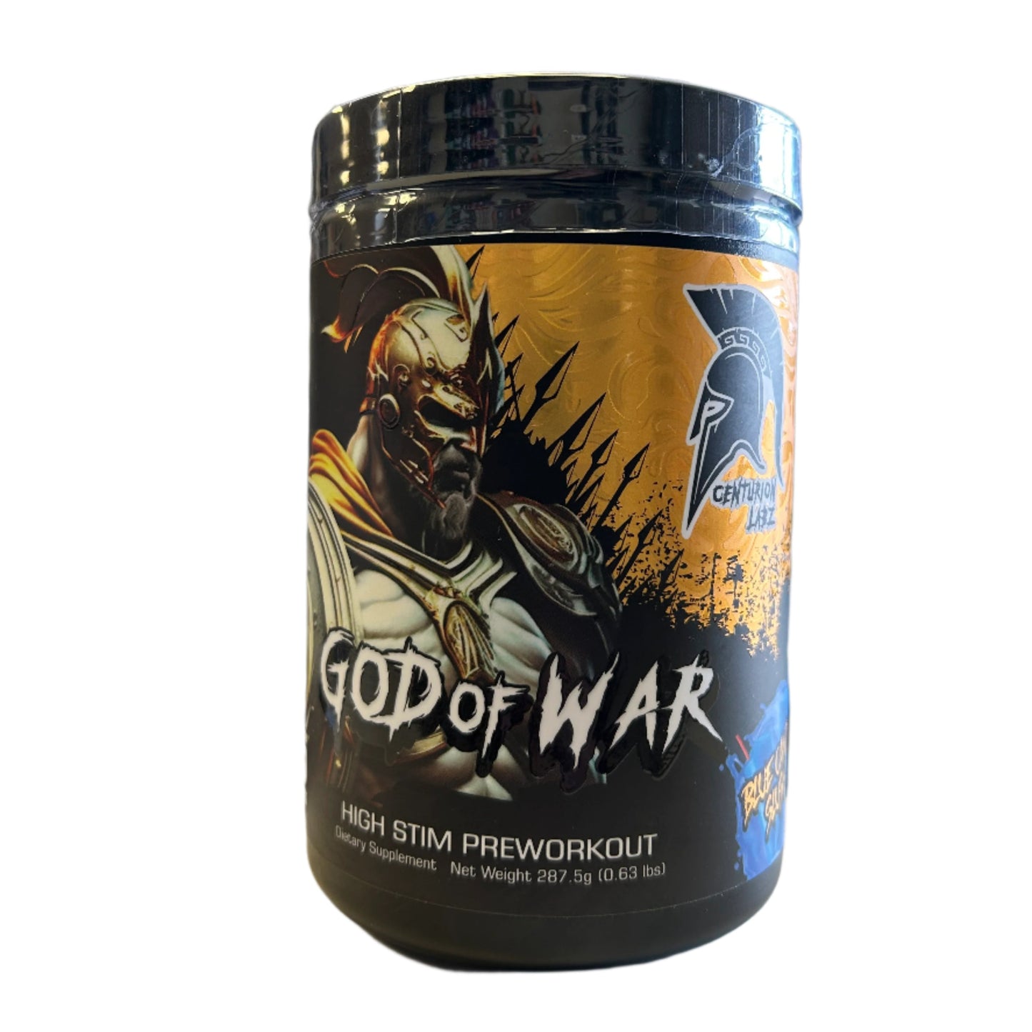 Centurion Labs Pre Workout God of War Blue Candy Slush