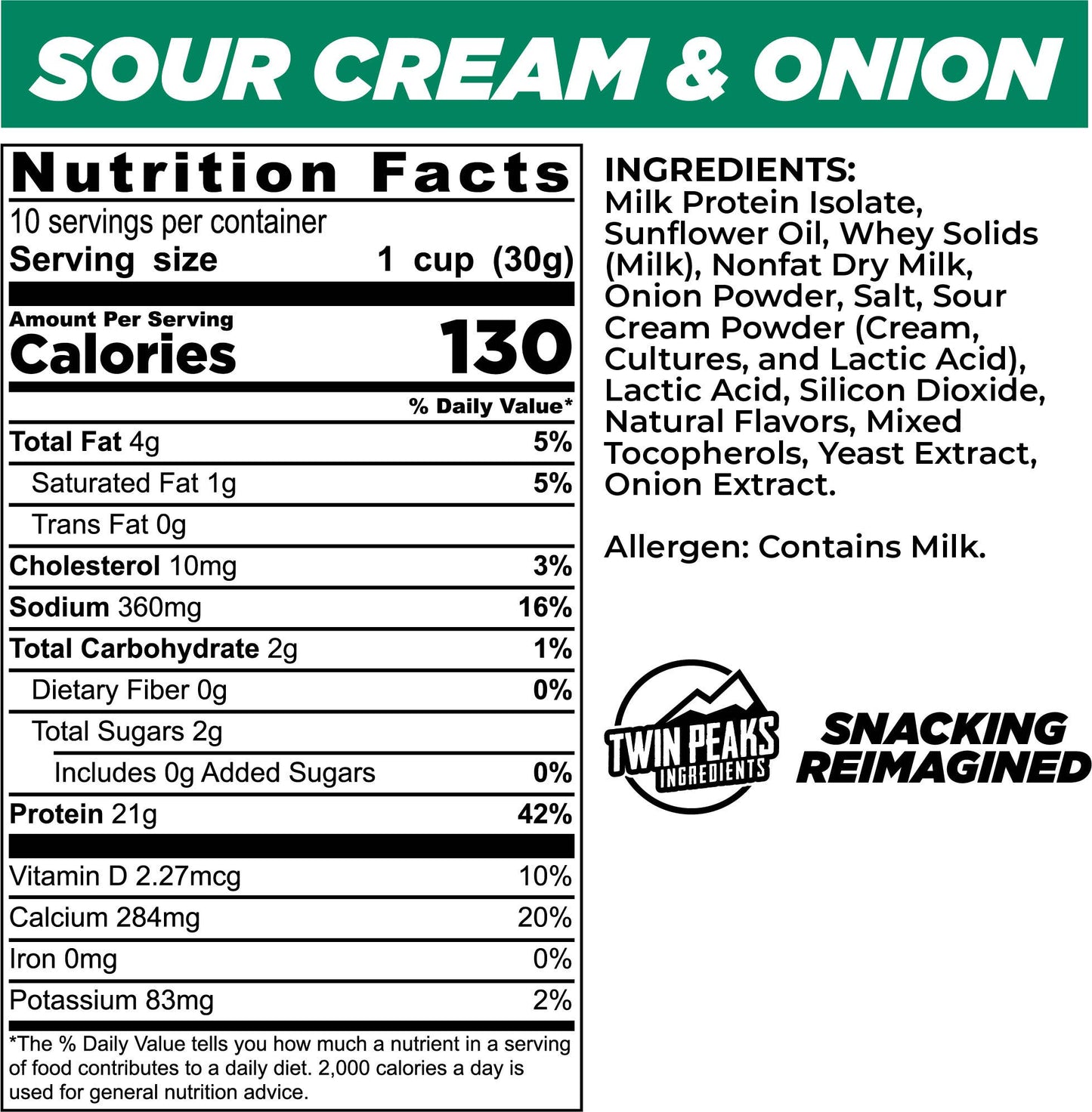 Protein Puffs - Sour Cream & Onion 10.6 oz (300g)