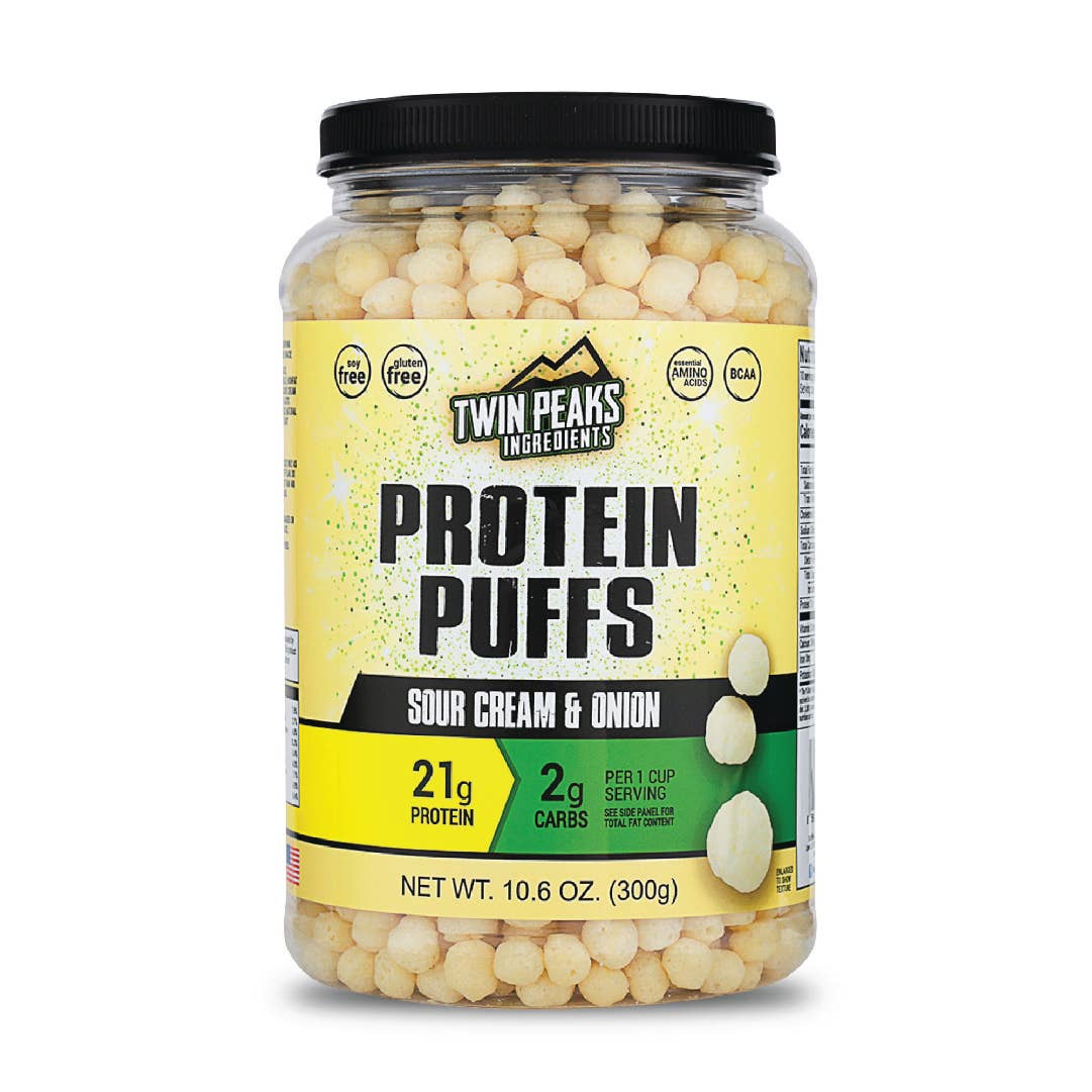 Protein Puffs - Sour Cream & Onion 10.6 oz (300g)
