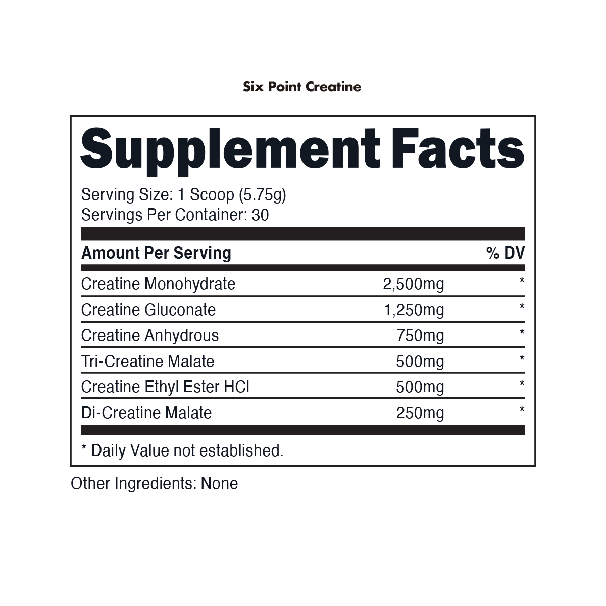 Bucked Up Six Point Creatine
