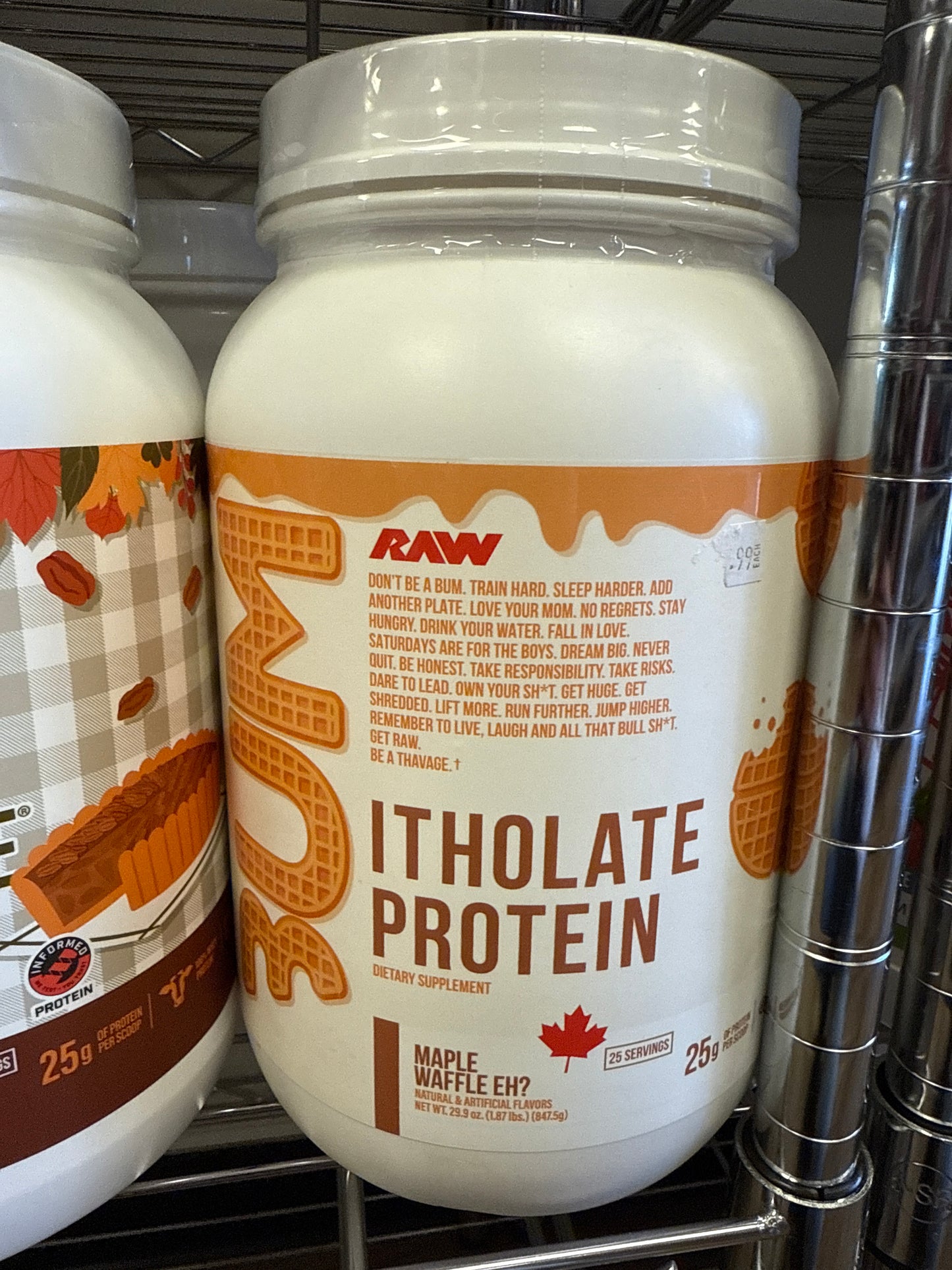 Bum Itholate Protein maple waffle eh?