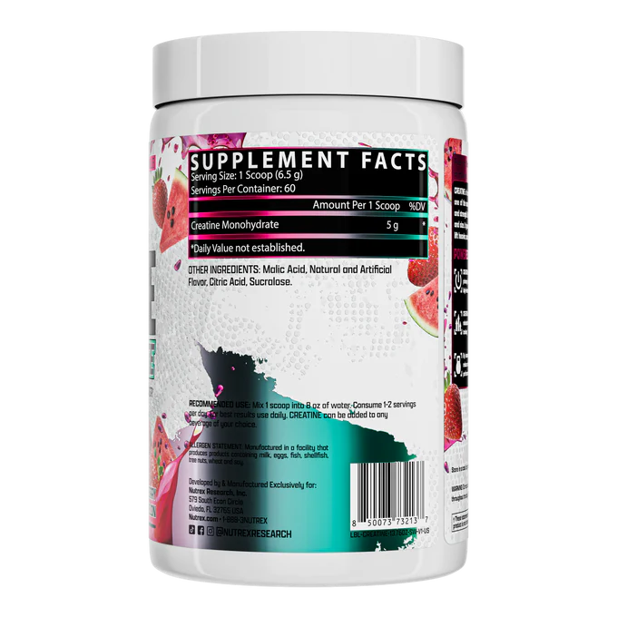Nutrex Creatine Monohydrate Strawberry Watermelon 60SVG