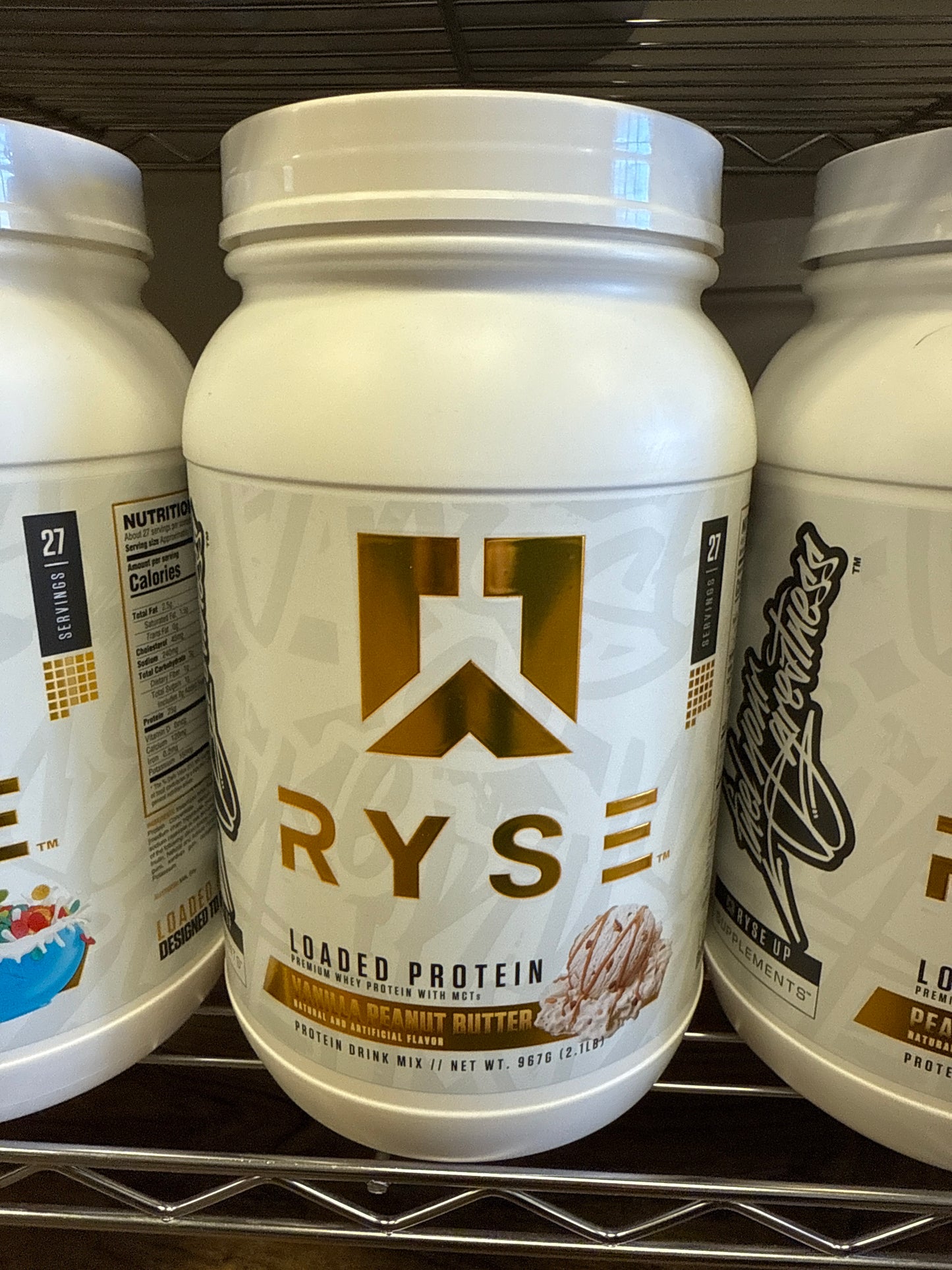 Ryse vanilla peanut butter loaded protein powder