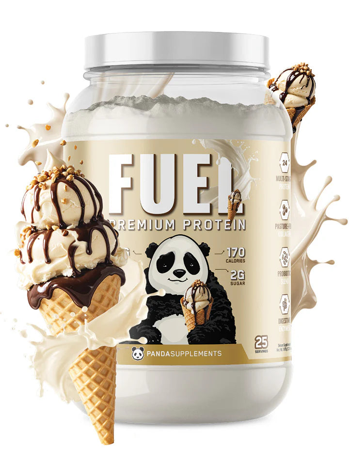Panda Fuel Premium Protein Ice Cream Sundae Cone