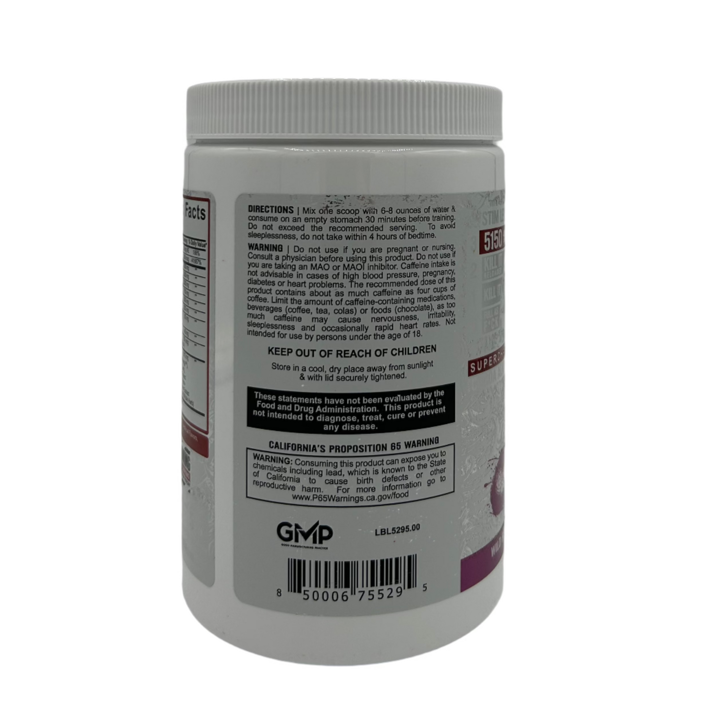 5% 5150 Pre Workout Tropical Rage