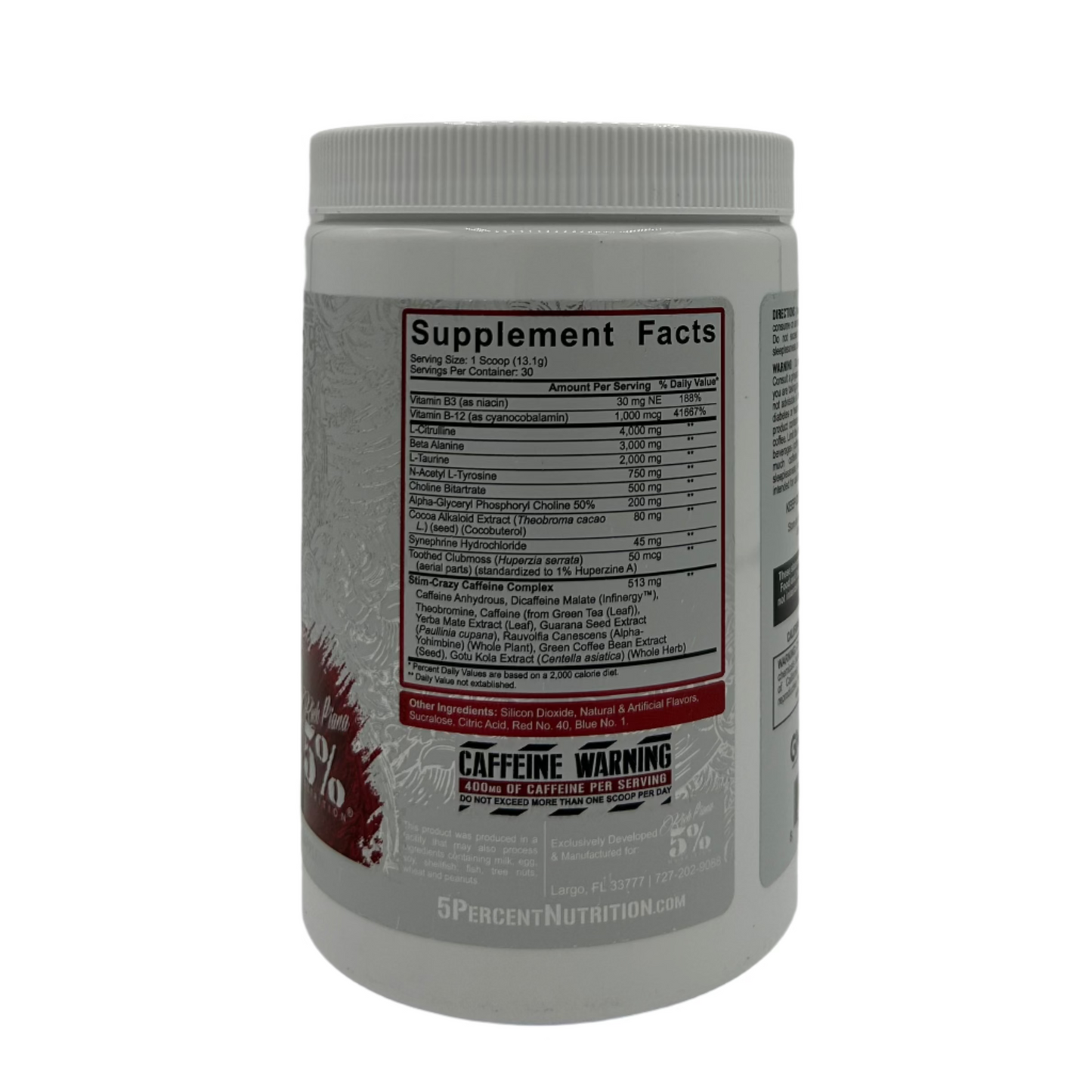 5% 5150 Pre Workout Tropical Rage