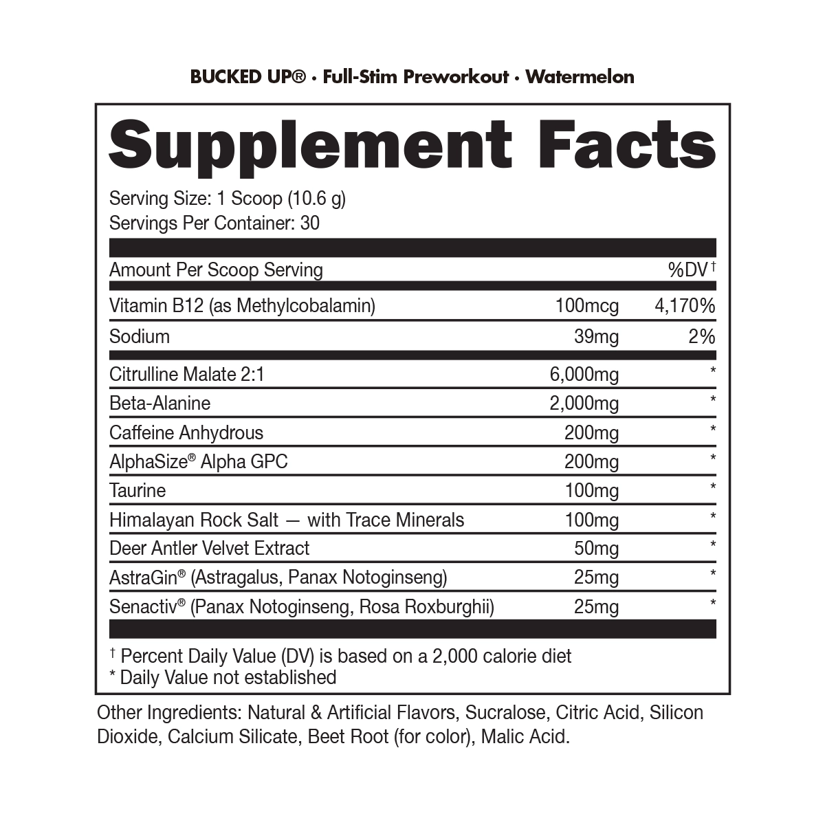 Bucked Up Pre-workout Watermelon