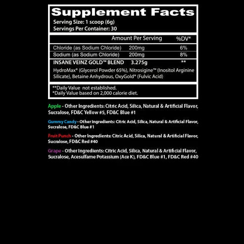 Insane Labs insane Veinz Gold Grape