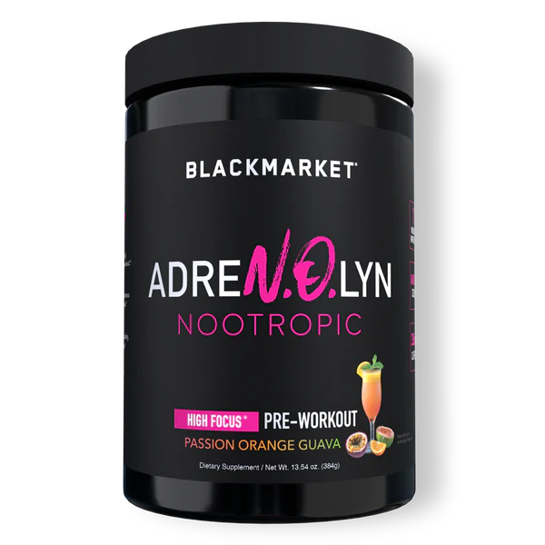 Blackmarket Adrenolyn Nootropic Pre Workout Passion Orange Guava