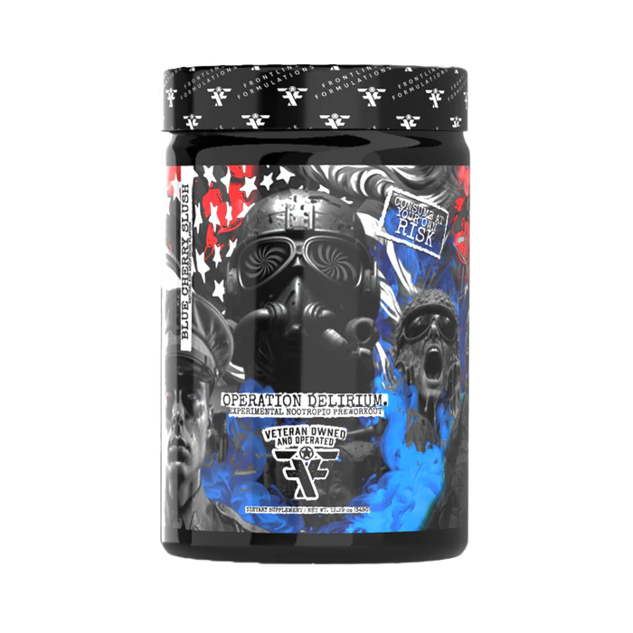Frontline Formulations Operation Delirium Pre Workout Blue Cherry Slush