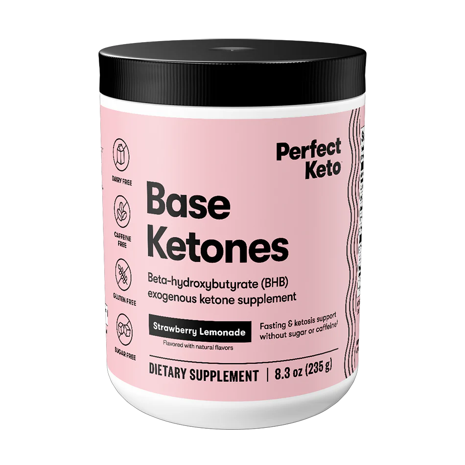 Perfect Keto Base Ketones Strawberry Lemonade 15svg
