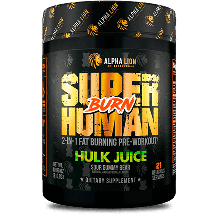 Alpha Lion Super Human Burn Pre Workout Hulk Juice