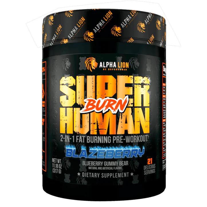 Alpha Lion Super Human Burn Pre Workout Blazeberry