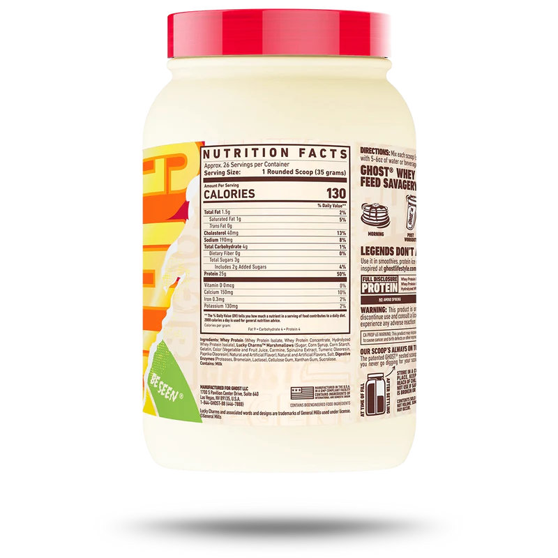 GHOST Lucky Charms Cereal Milk Whey Protein