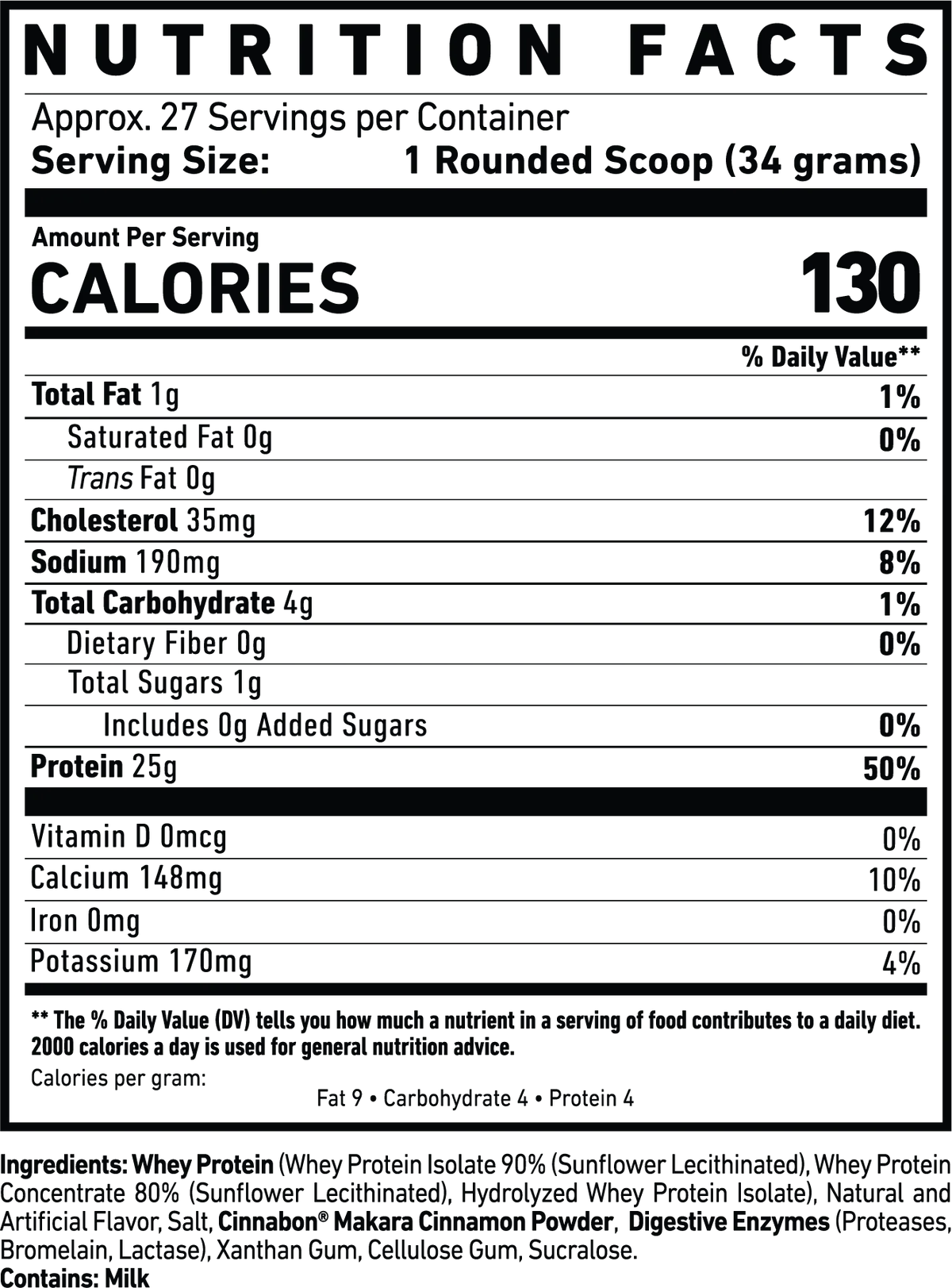 Ghost Whey Cinnabon