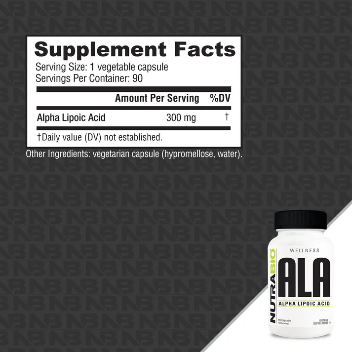 Nutrabio Alpha Lipoic Acid 300mg 90ct