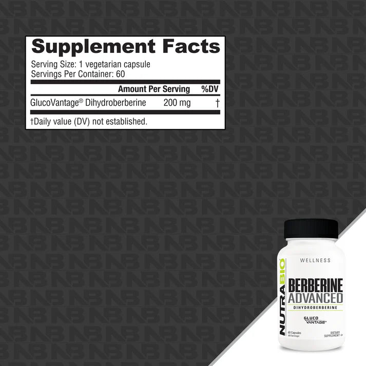 Nutrabio Berberine 200mg 60ct