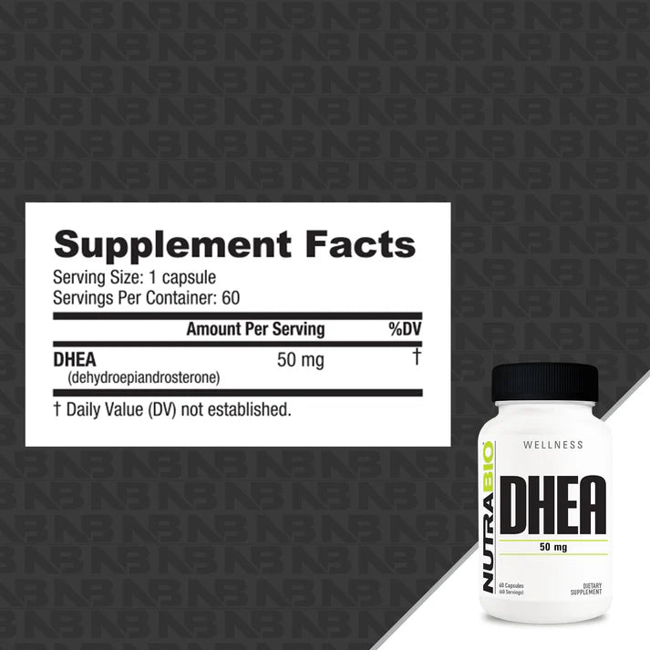 Nutrabio DHEA 50mg 60ct