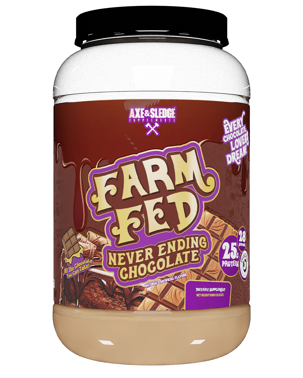 Axe & Sledge Farm Fed Protein Never Ending Chocolate