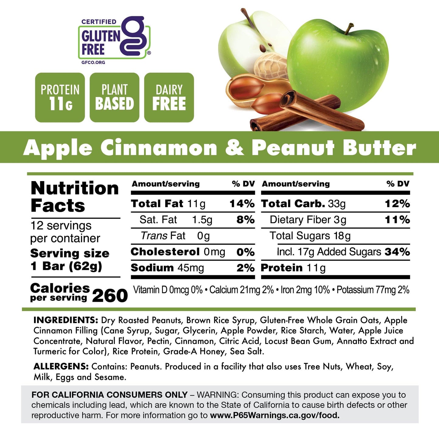 New!!! Bonk Breaker Apple Cinnamon & Peanut Butter Bars