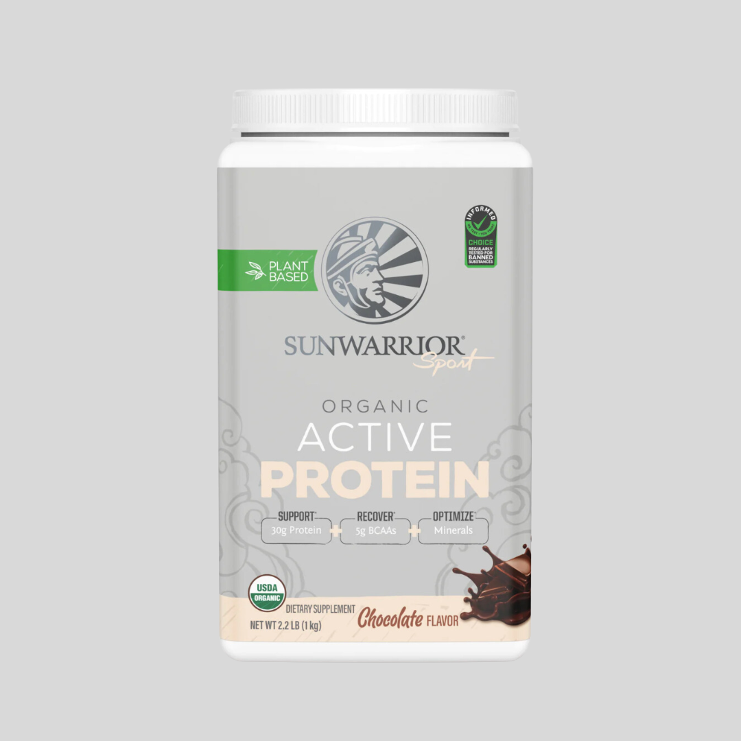 Sunwarrior Chocolate Active Whey Protein - Plant-Based, Gluten-Free