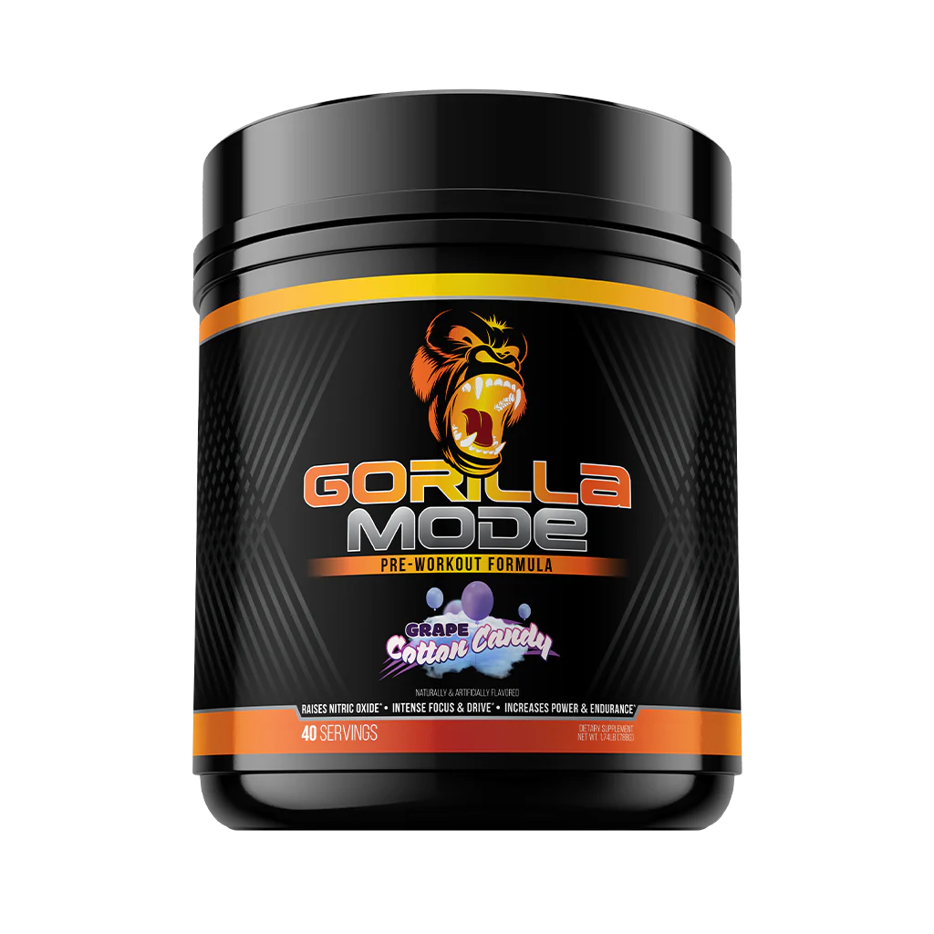 Gorilla Mode Pre Workout Grape Cotton Candy