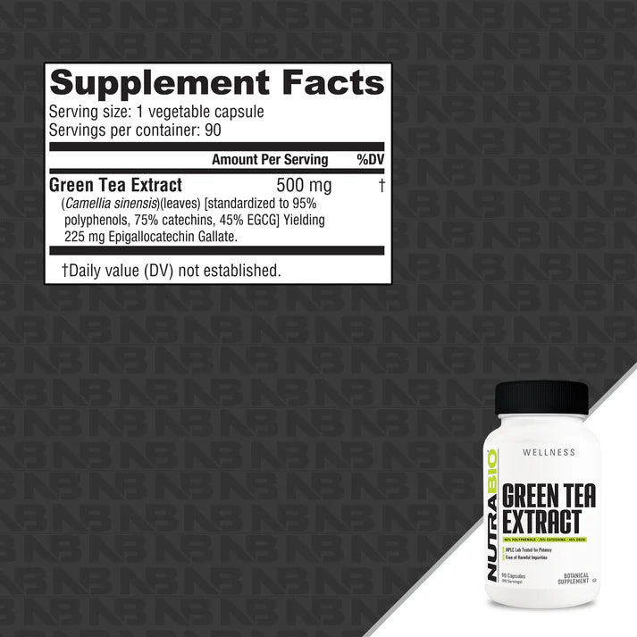 Nutrabio Green Tea Extract 500mg 90ct