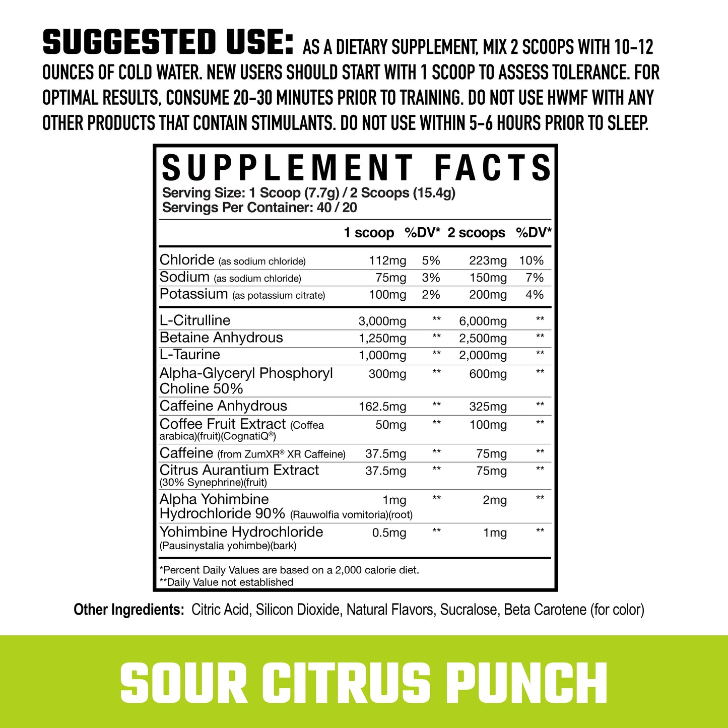 Axe & Sledge HWMF Sour Citrus Punch