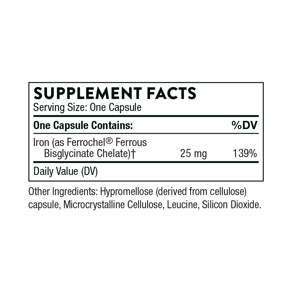 Thorne Iron Bisglycinate 60ct