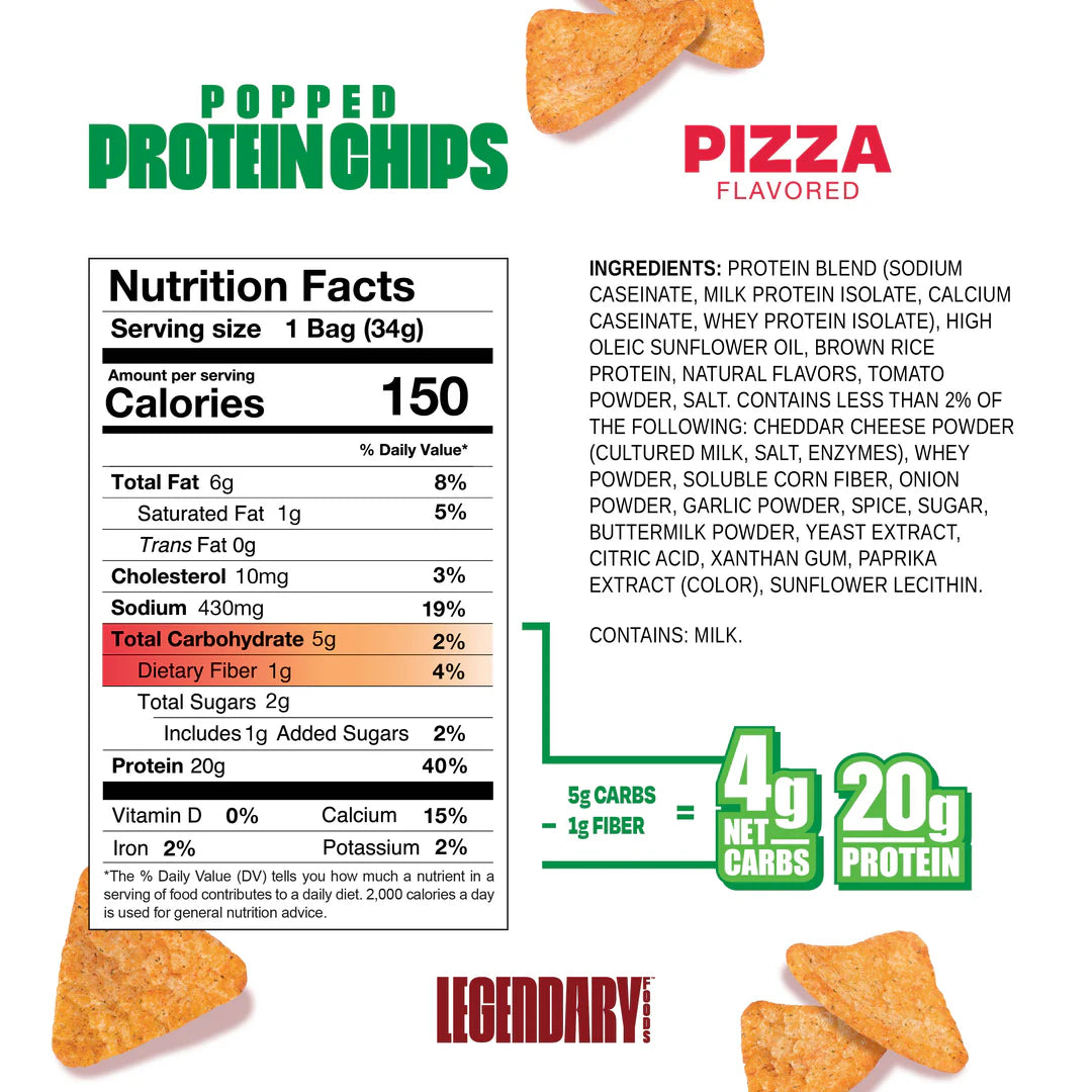 Legendary Foods Protein Chips Pizza