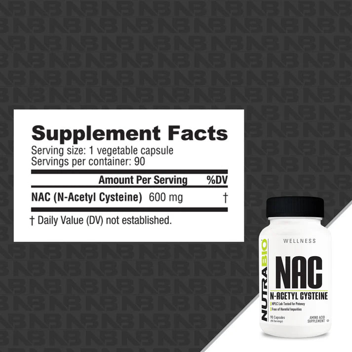 Nutrabio NAC 600mg 90ct
