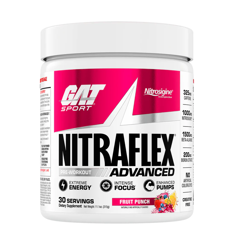 GAT SPORT Nitraflex Advanced Pre Workout Fruit Punch