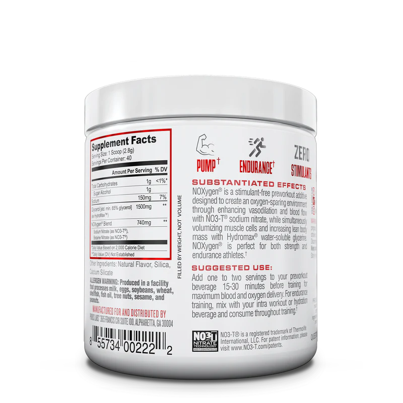 Noxygen Preworkout Accelerator Unflavored