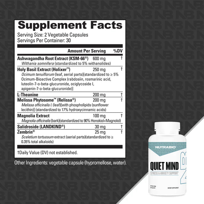Nutrabio Quiet Mind 60ct