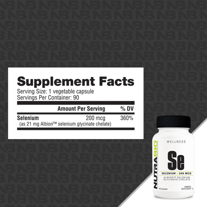 Nutrabio Selenium 200mcg 90ct