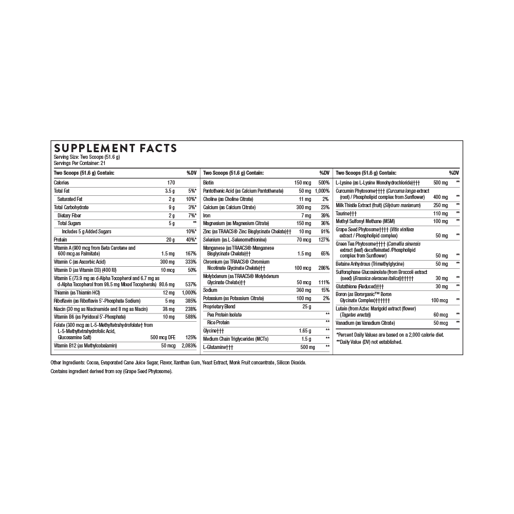 Thorne Mediclear-SGS Chocolate 2lb