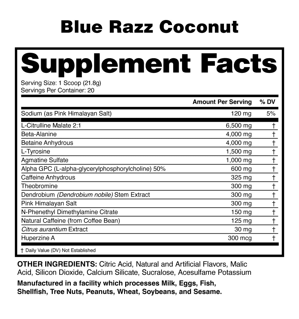 Anabolic Warfare Stim Lord Pre Blue Razz Coconut