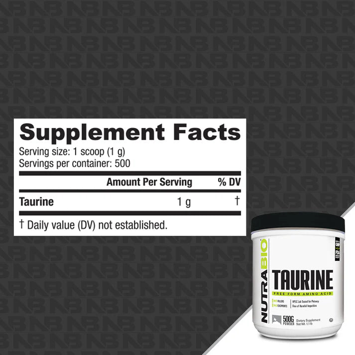 Nutrabio Taurine Powder 500g