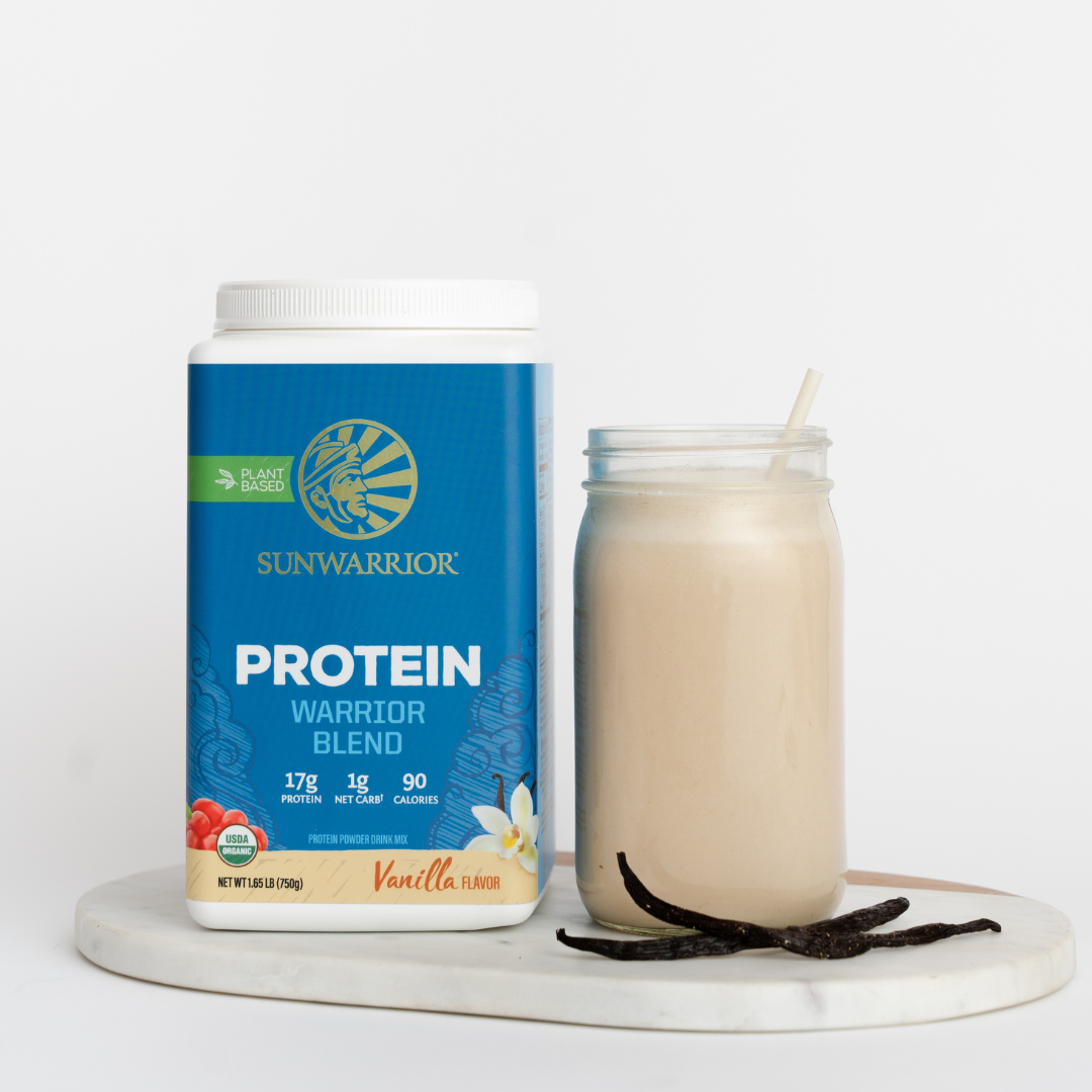 Sunwarrior Warrior Blend Vanilla Protein - Vegan Pea Protein Powder: 375g