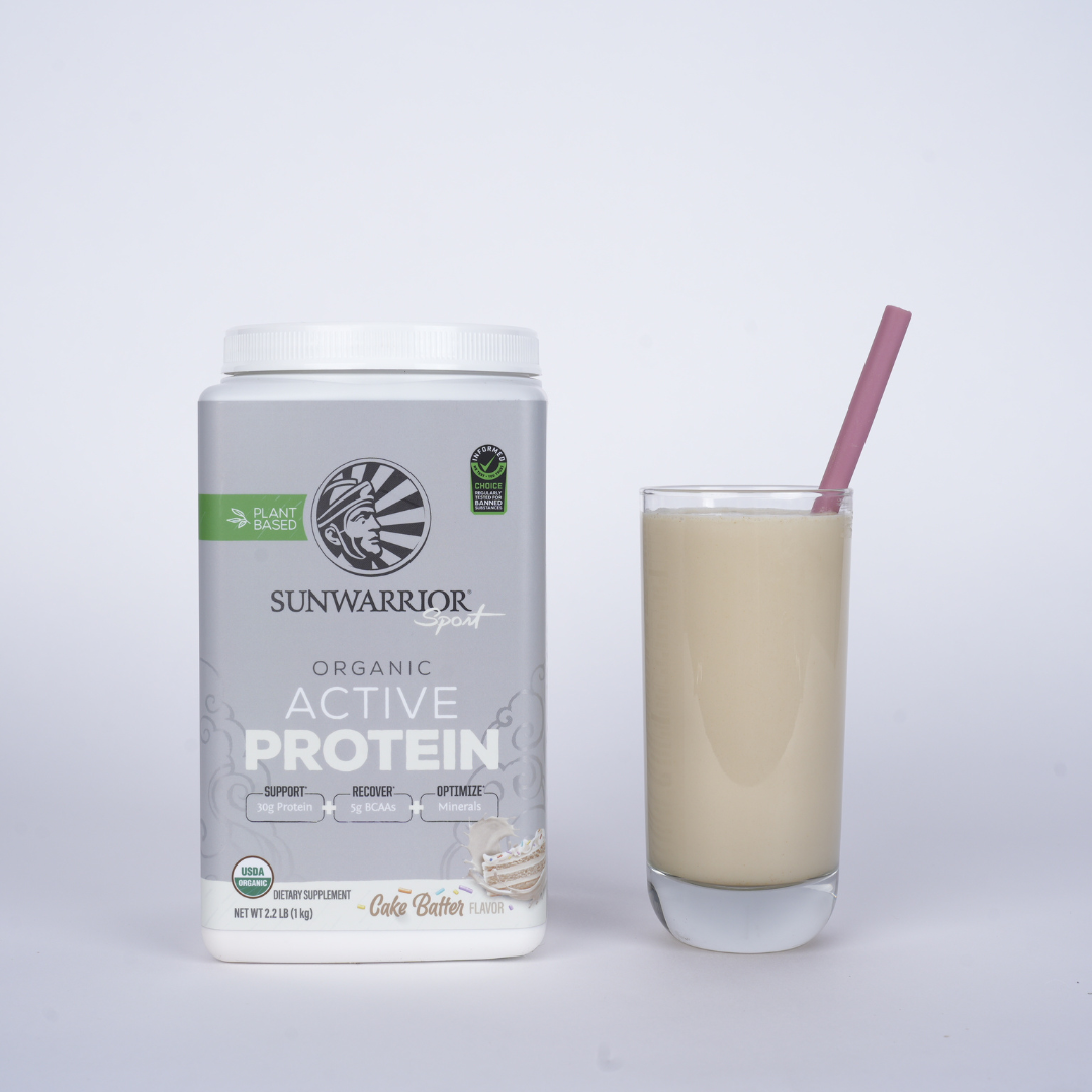 Sunwarrior Cake Batter Active Whey Protein - Plant-Based, Gluten-Free