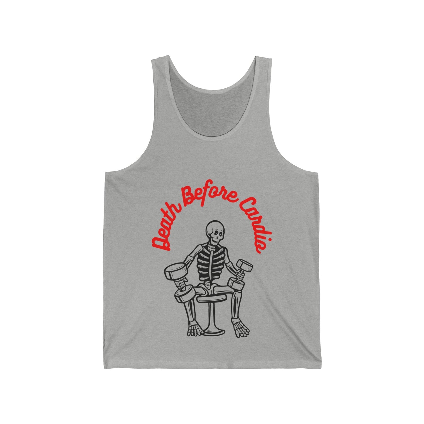 Death Before Cardio Unisex Jersey Tank