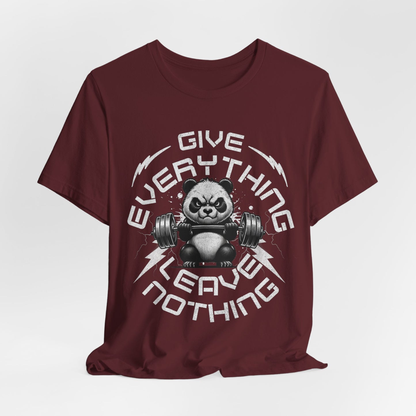 Give Everything Leave Nothing Workout Jersey Short Sleeve Tee