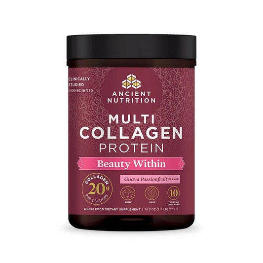 Multi Collagen Protein, Guava Passionfruit Flavor: Black