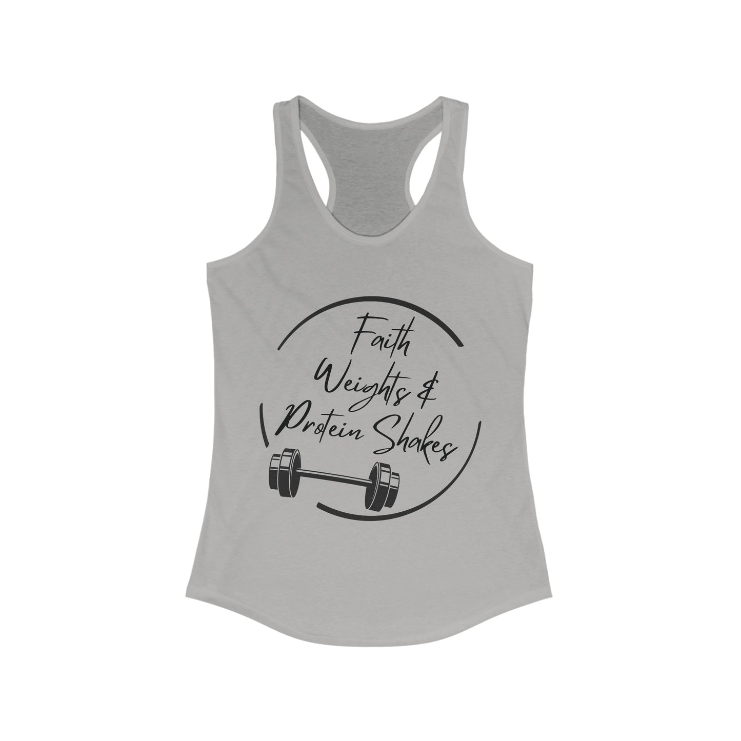 Faith Weights & Protein Shakes Women's Tank